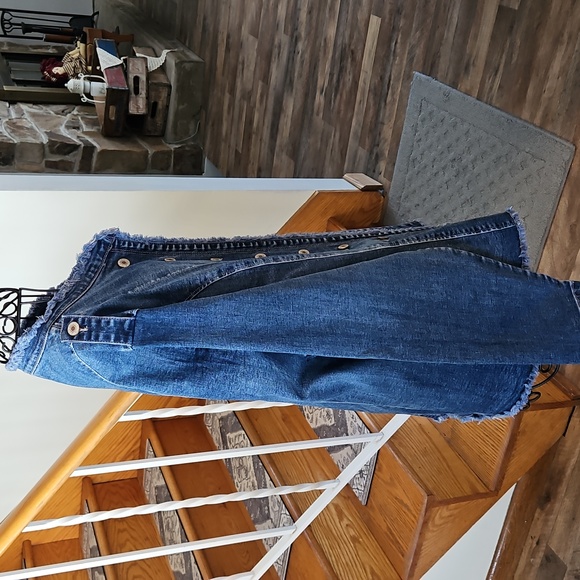 👚Open Style Jean Jacket - Picture 6 of 8